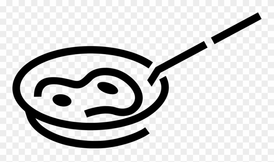 Eggs Vector Illustrator Clipart Freeuse Stock - Frying Pan - Png Download