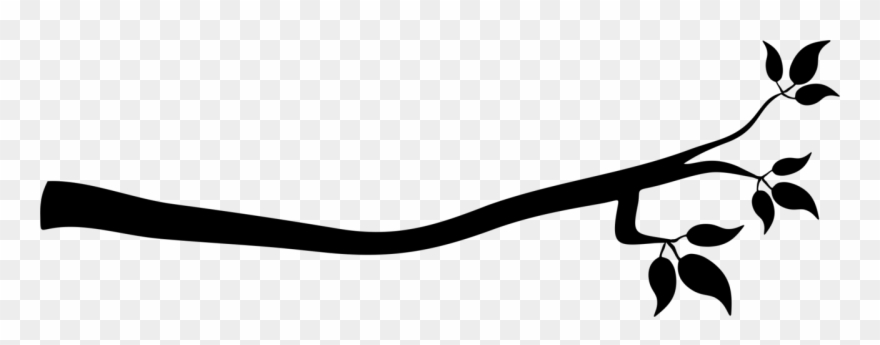 Clip Art Tree Branches - Clipart Tree Branch Silhouette - Png Download