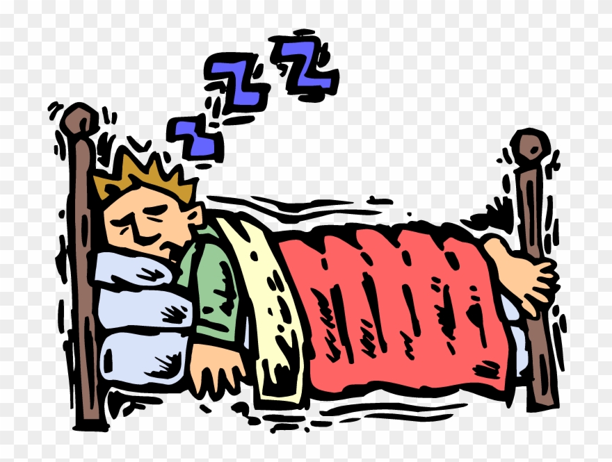 Falling Asleep In Bed Clipart - Go To Bed Sleep - Png Download