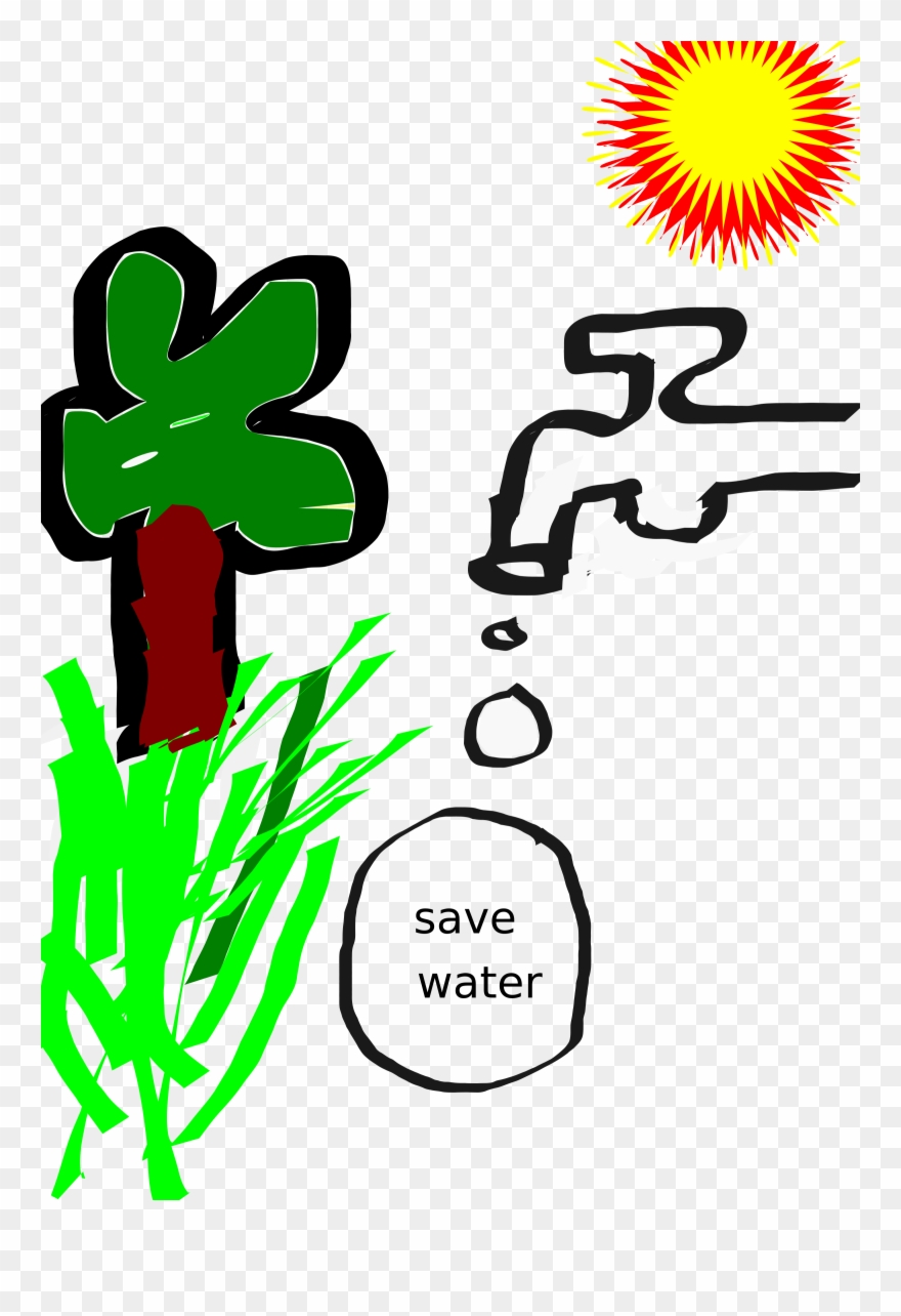 Big Image - Clip Art Conservation Of Water - Png Download