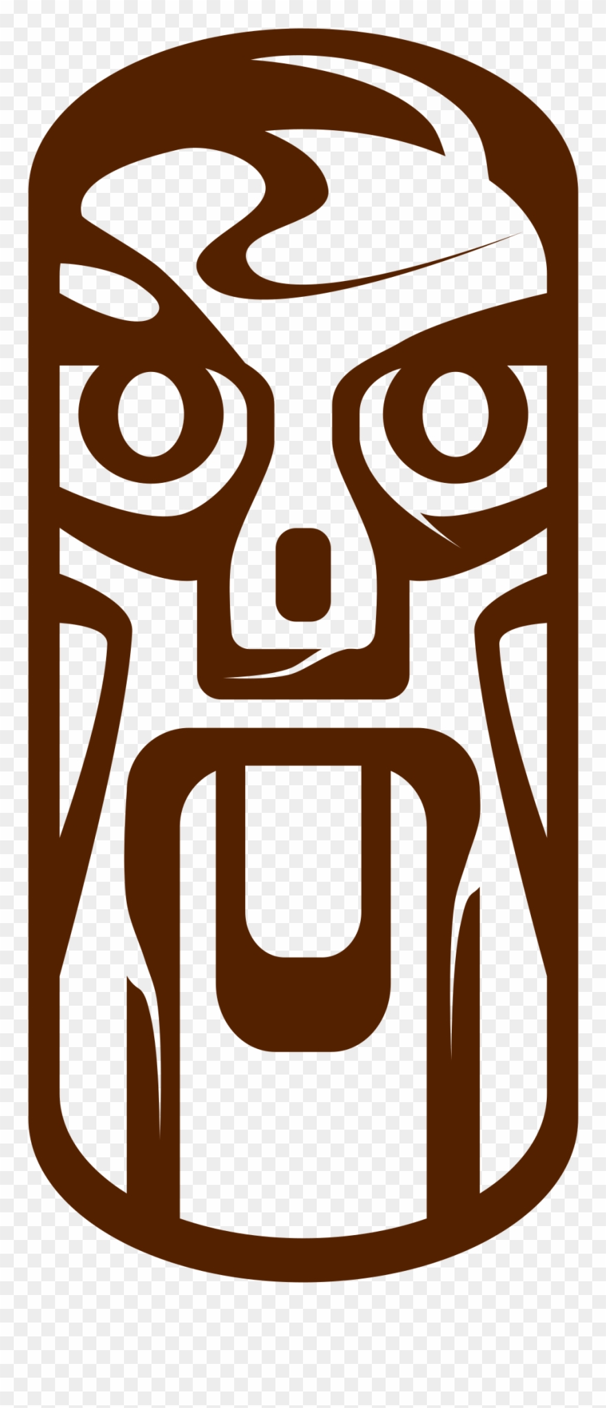 Hut At Getdrawings Com Free For Personal - Tiki Face Clipart