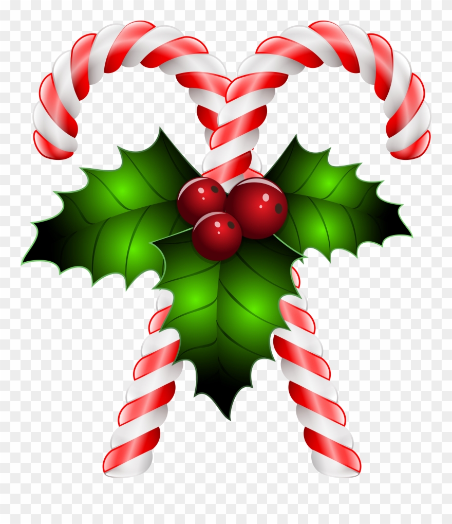 Christmas Candy Cane Transparent Clipart