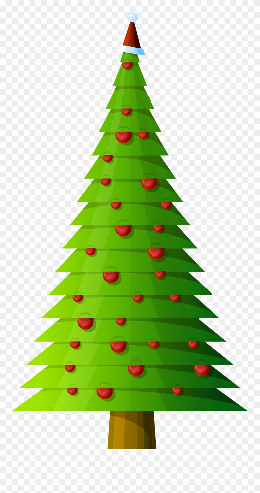 Graphic Royalty Free Christmas Tree Style Transparent - Tall Christmas Tree Clipart - Png Download