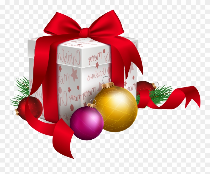 Transparent Christmas Gift Box Png Clipart
