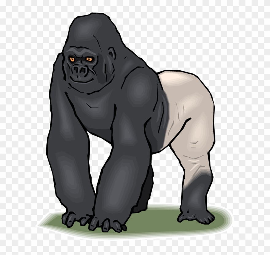 Free Gorilla Clipart - Things That Begins With The Letter G - Png Download