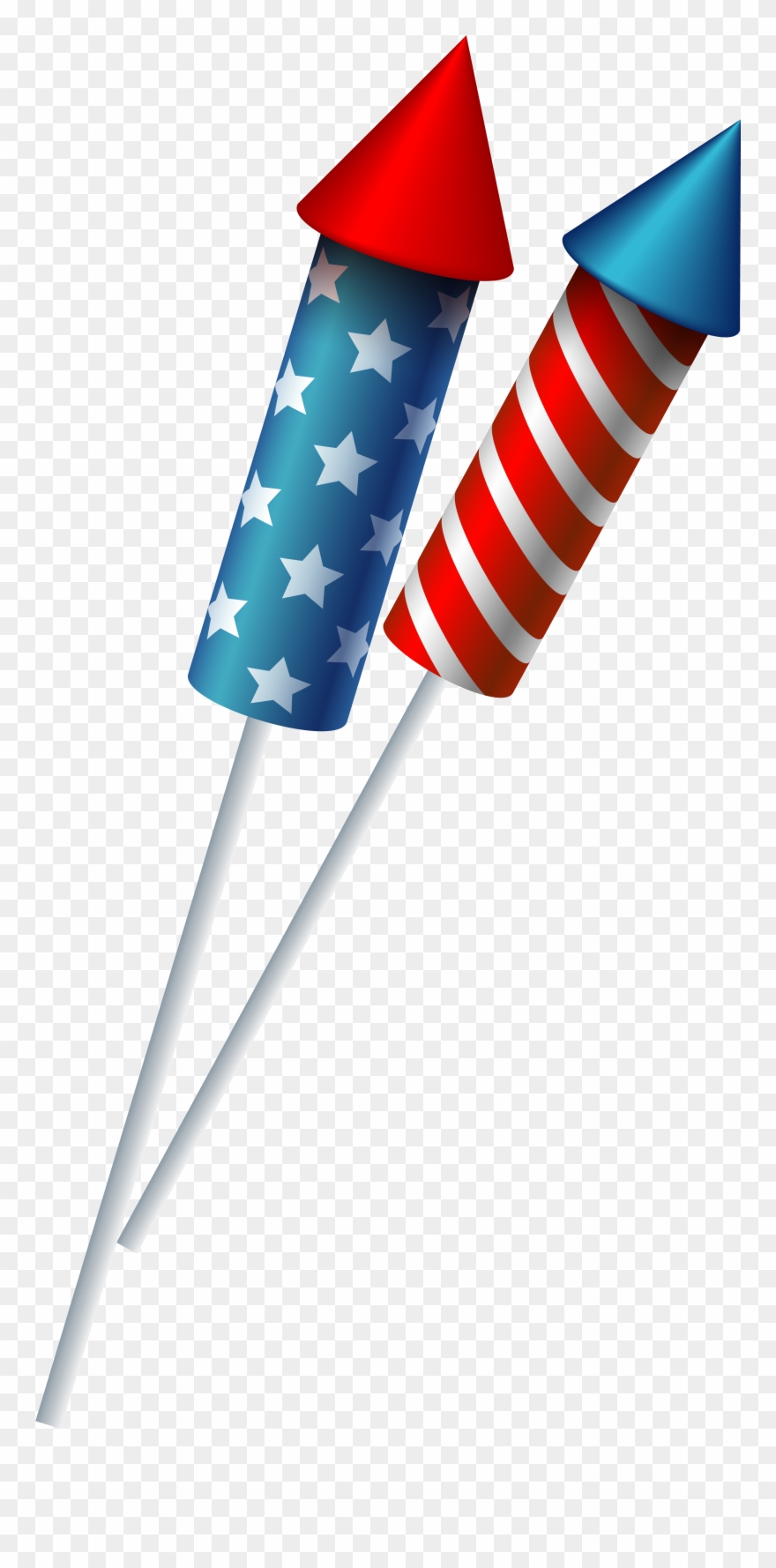 Sparklers Clipart American - Transparent Background Firecrackers Png