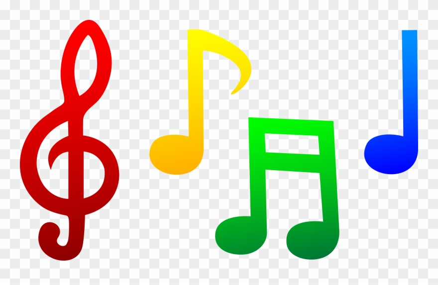 Colorful - Music - Note - Clip - Art - Colorful Music Notes Clipart - Png Download