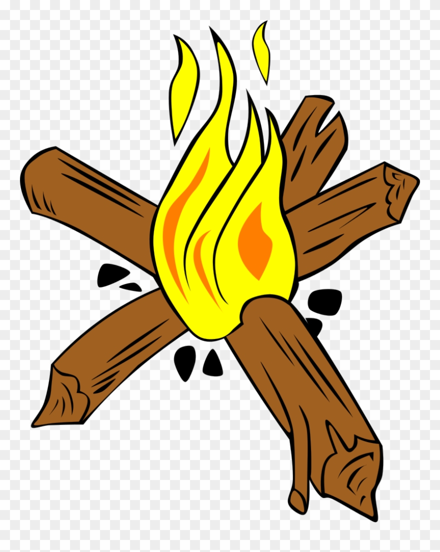 Campfires And Cooking Cranes - Star Fire For Camping Clipart