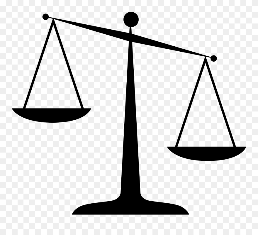 Law Clipart - Scales Of Justice Clip Art - Png Download