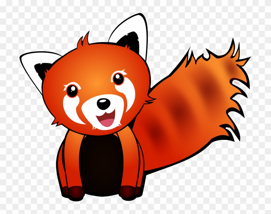 Raccoon Clipart Clip Art - Red Panda Clipart Transparent - Png Download