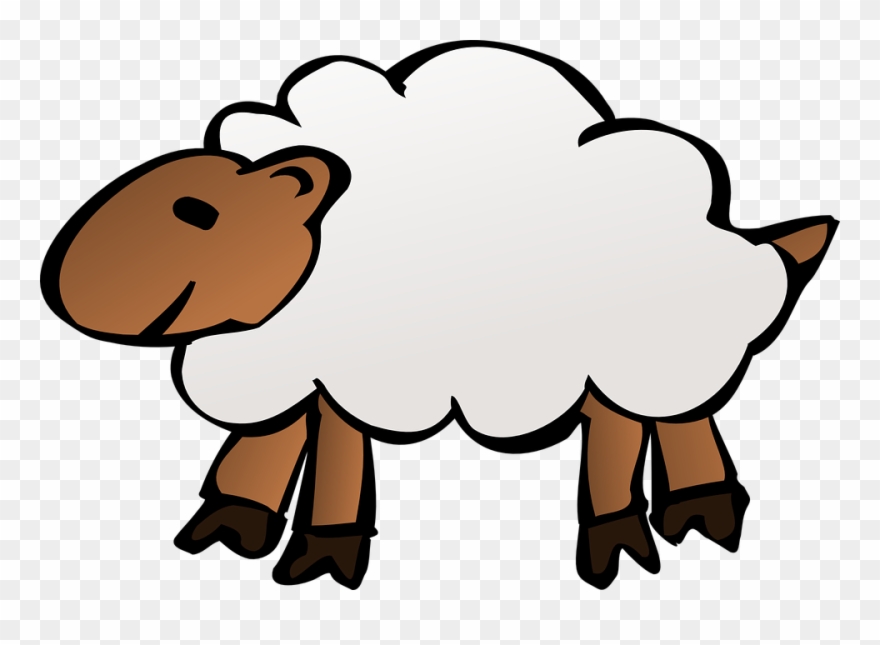 Free Vintage Baby Lamb Clipart Free Pretty Things For - Sheep Clip Art Transparent Background - Png Download