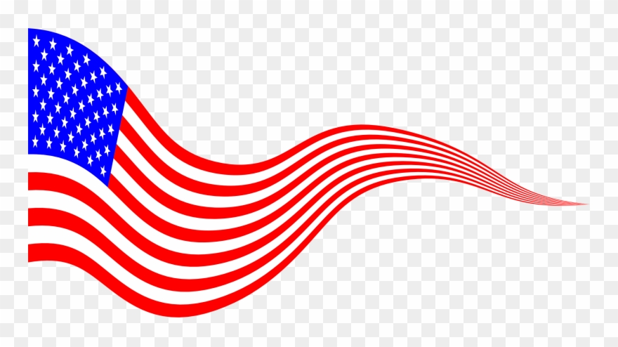 America - American Flag Banner .png Clipart
