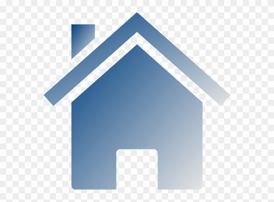 Simple Blue House Svg Clip Arts 600 X 568 Px - Png Download
