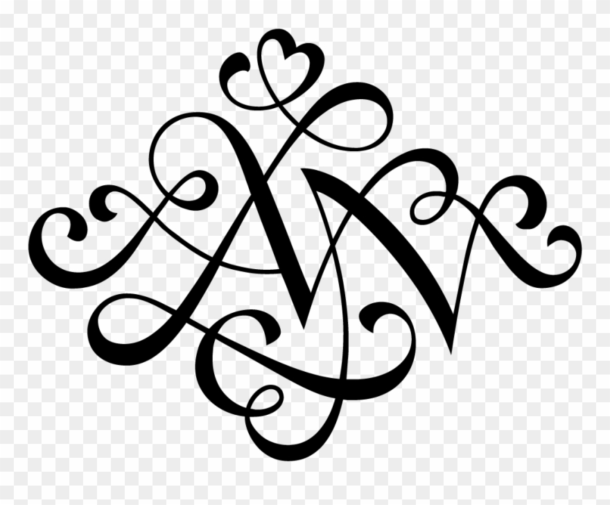 Alvn Monogram Hejheidi - Monogram Vn Clipart