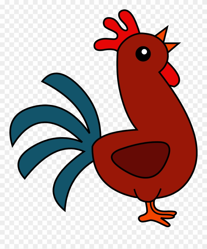 Farm Clipart Rooster - Cute Rooster Clipart - Png Download