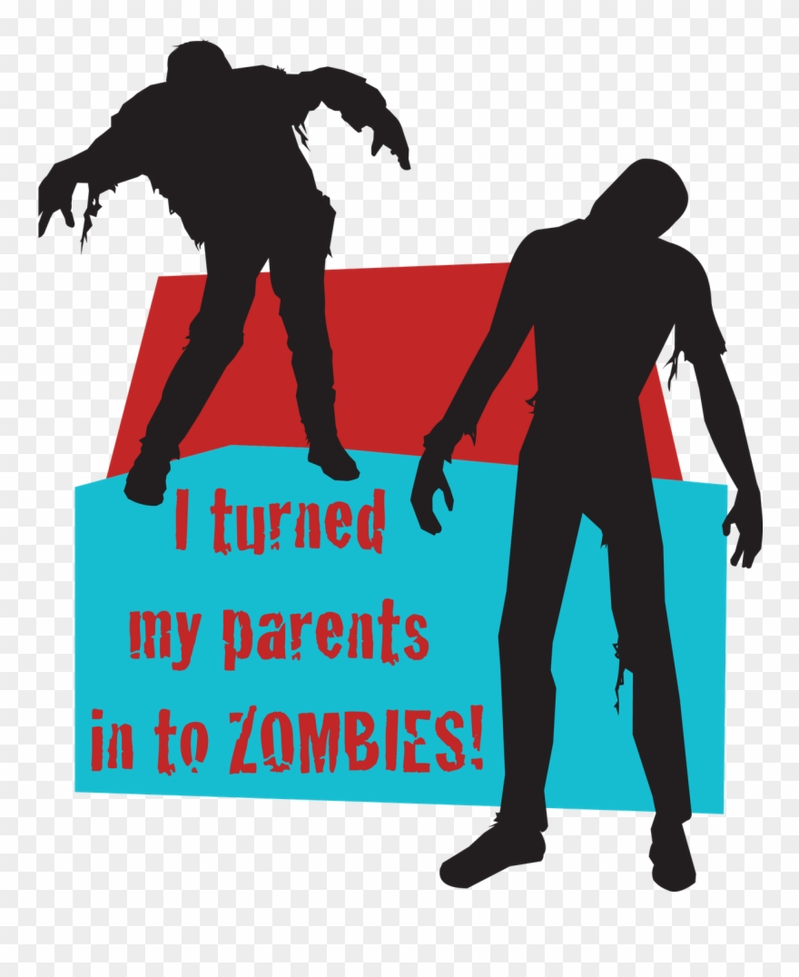 Clip Arts Related To - Zombie Silhouette - Png Download