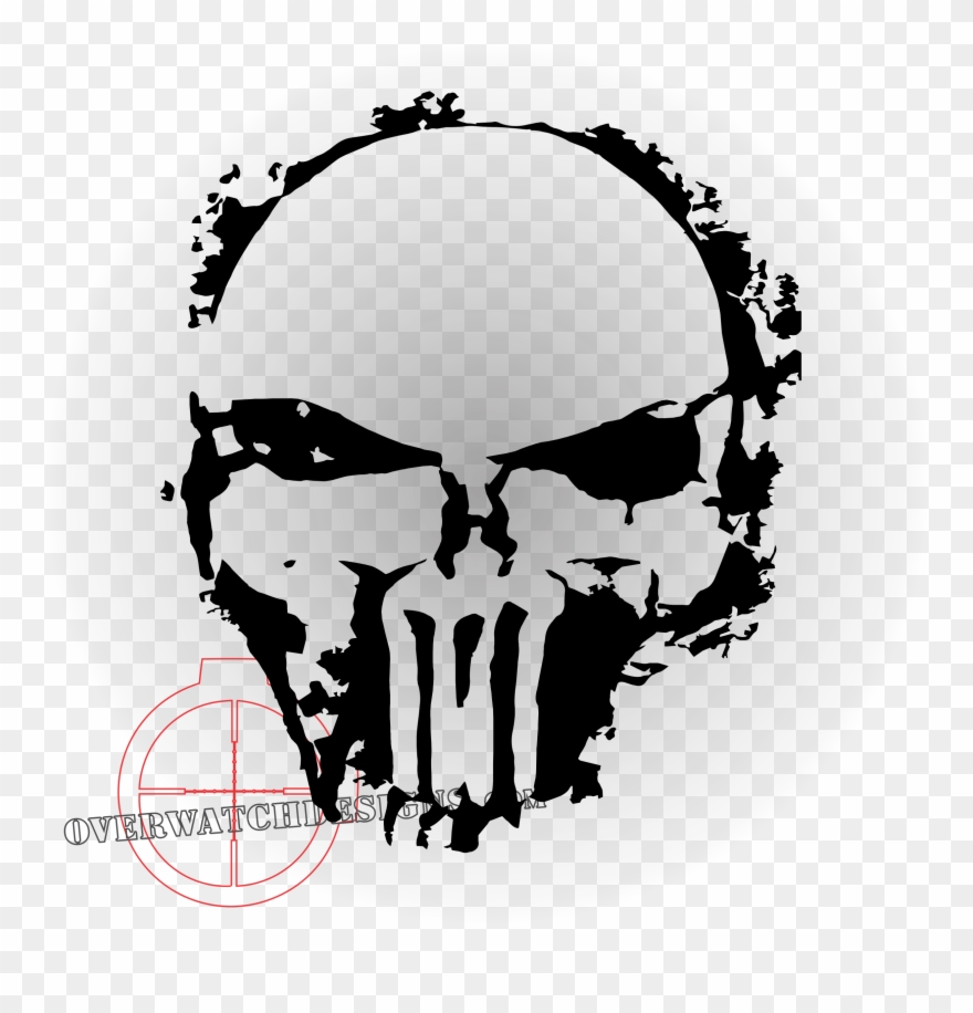 Spray Paint Edition Overwatch - Punisher Logo Transparent Clipart