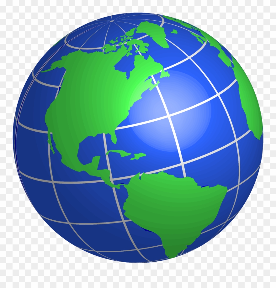 Globe Earth Clipart Black And White Free Images 4 Clipartbarn - Globe Clipart Png Transparent Png