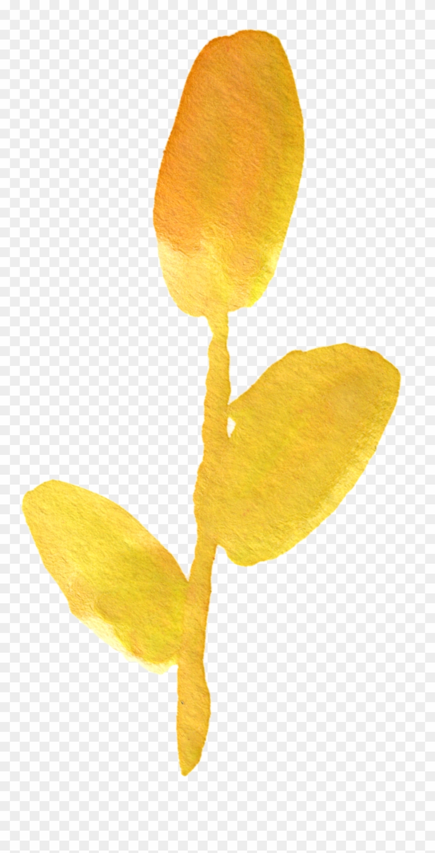 1 - Free Watercolor Yellow Flowers Png Clipart
