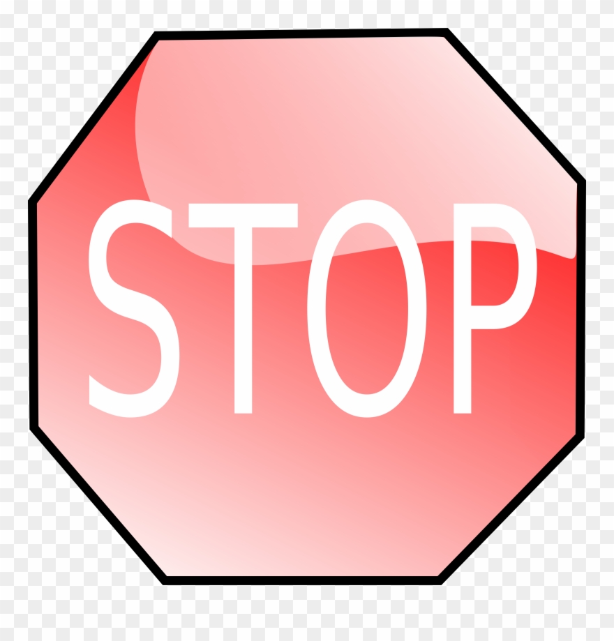Free Animated Clipart Stop Sign - Cartoon Stop Sign Gif - Png Download