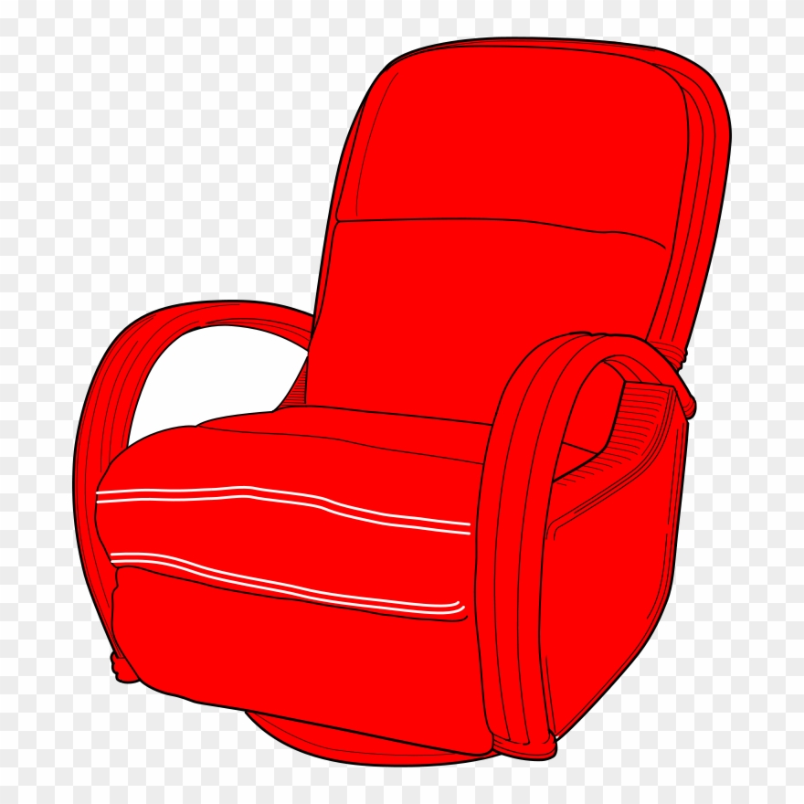 Free Lounge Chair Red - Seat Clipart - Png Download