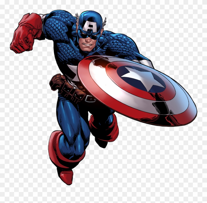Captain America Clip Art - Capitan America Comic Png Transparent Png