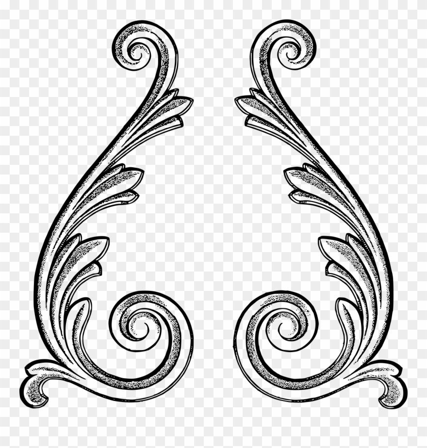 Download 5 Royalty Free Vintage Flourish Stock Art Illustration