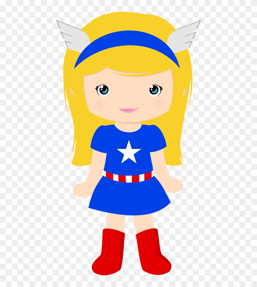 Captain America Clipart Clip Art - Captain America Girl Clipart - Png Download