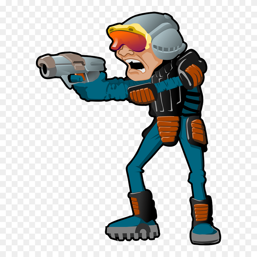 Free Space Police Clip Art Clipartix - Png Cartoon Sci Fi Transparent Png