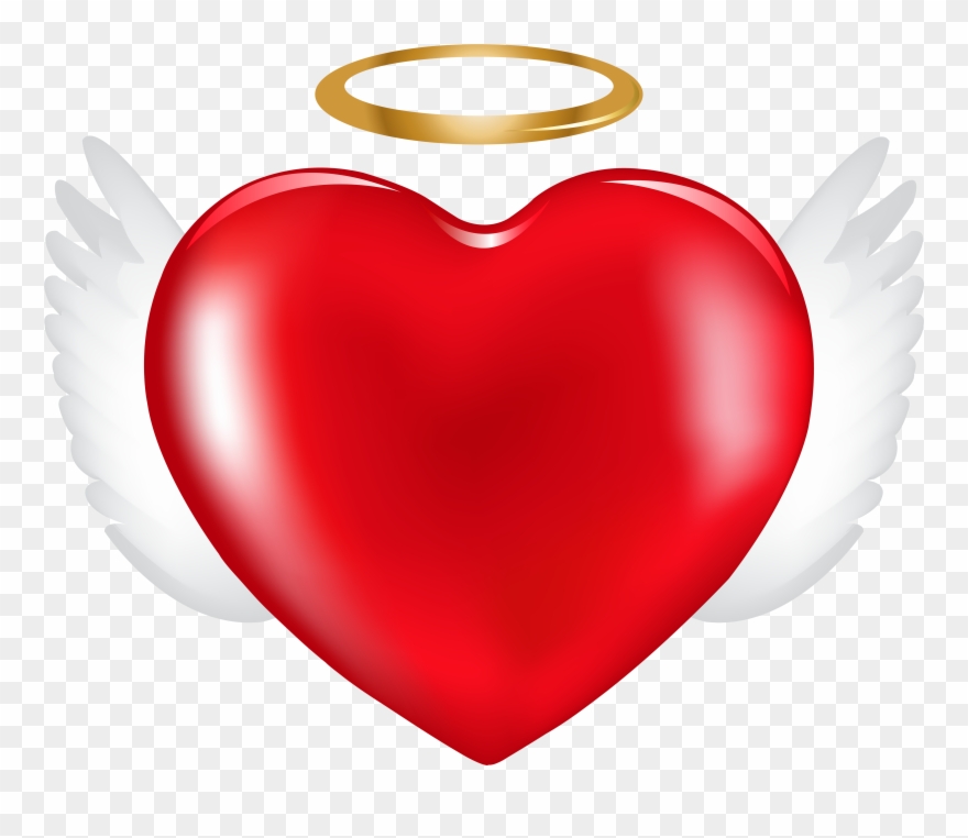 Angel Heart Clipart 9 Present Clip - Clip Art - Png Download