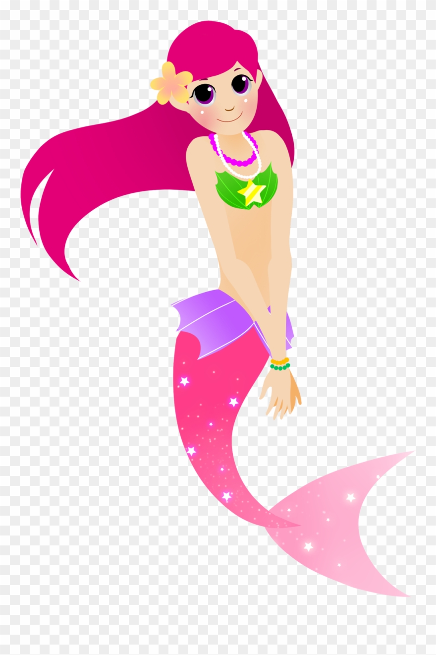 Mermaid Clipart Kid - Pink Mermaid Throw Blanket - Png Download