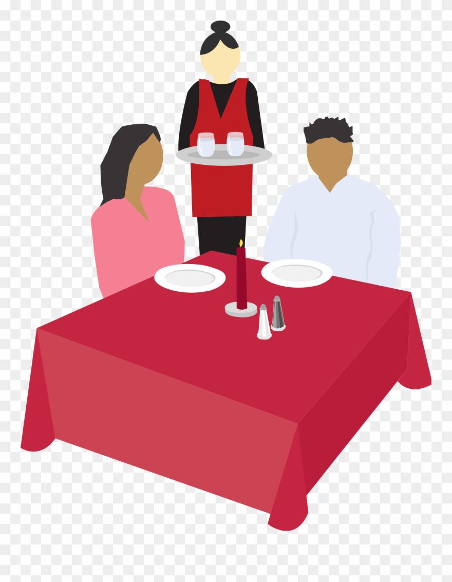 Open - Waitstaff Clipart - Png Download