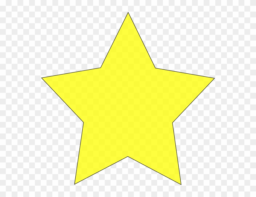 Star Lang Clip Art - Star With Black Background - Png Download