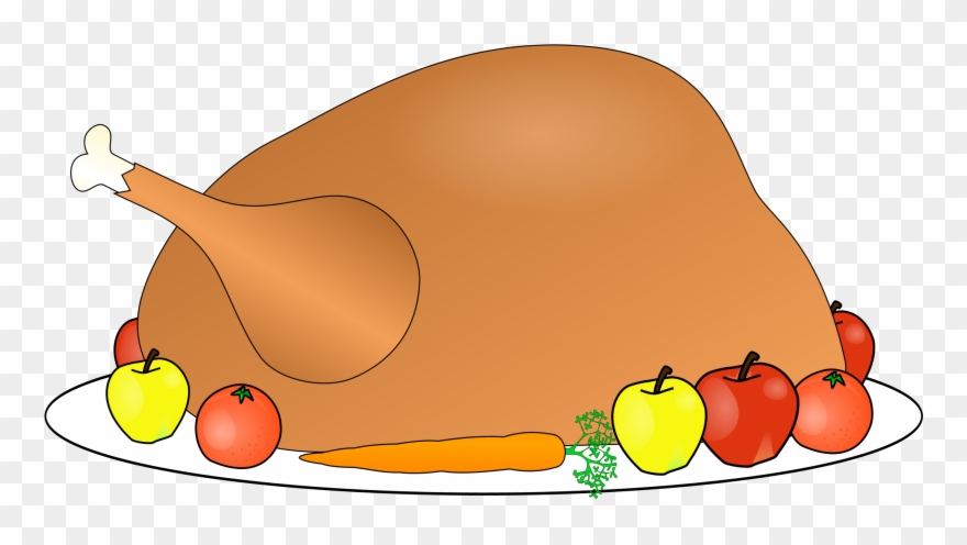 Thanksgiving Turkey Turkey Dinner Clipart Free Clipart - Turkey Thanksgiving Meal Clipart - Png Download