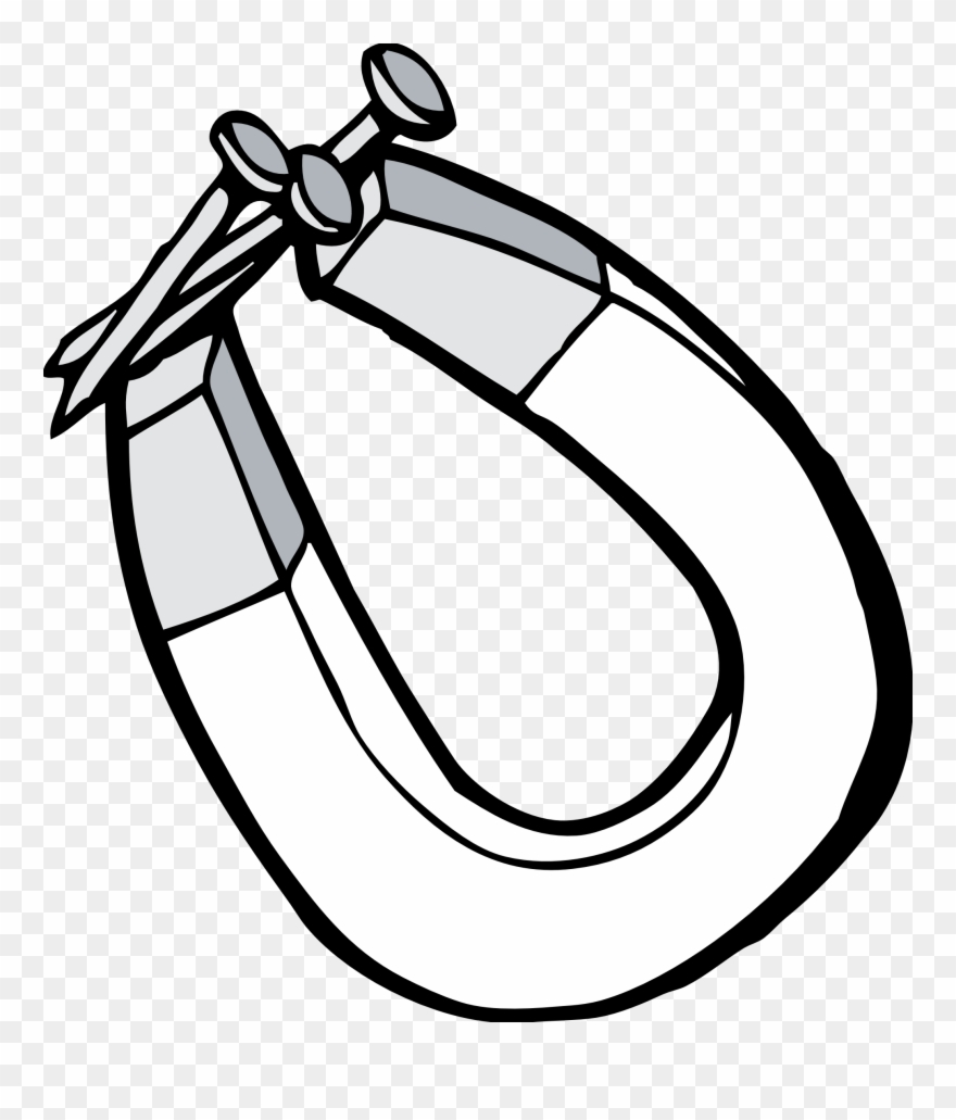 Magnet - Magnet Black And White Clipart