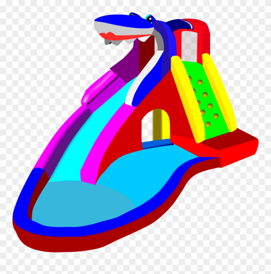 Png Library Waterslide Bouncy Castle Water - Water Slide Clipart Transparent Png