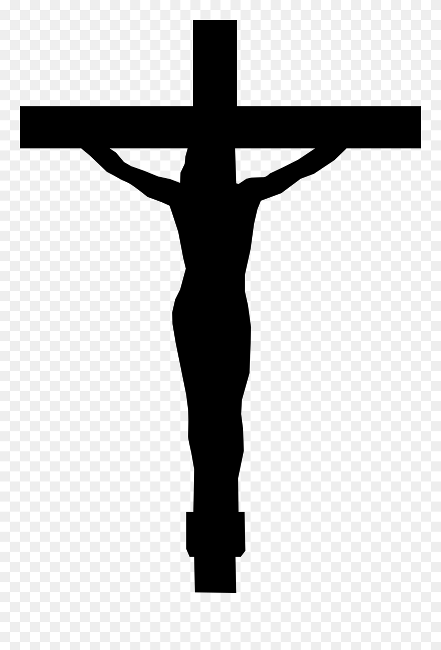 Christian Cross Clip Art Designs - Jesus On The Cross Outline - Png Download