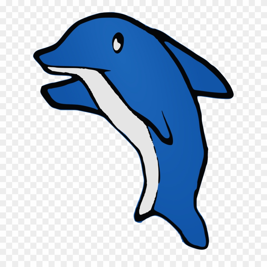 Christian Clip Art Cartoon Dolphin Drawing - Ikan Lumba Lumba Kartun - Png Download