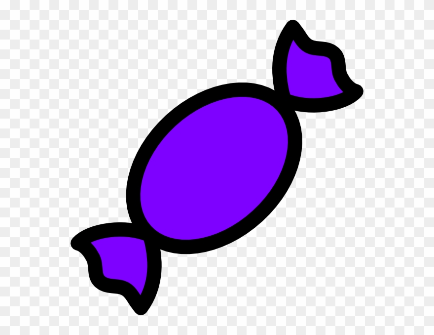 Purple Candy Clip Art At Clker Vector Clip Art Online - Purple Candy Clipart - Png Download