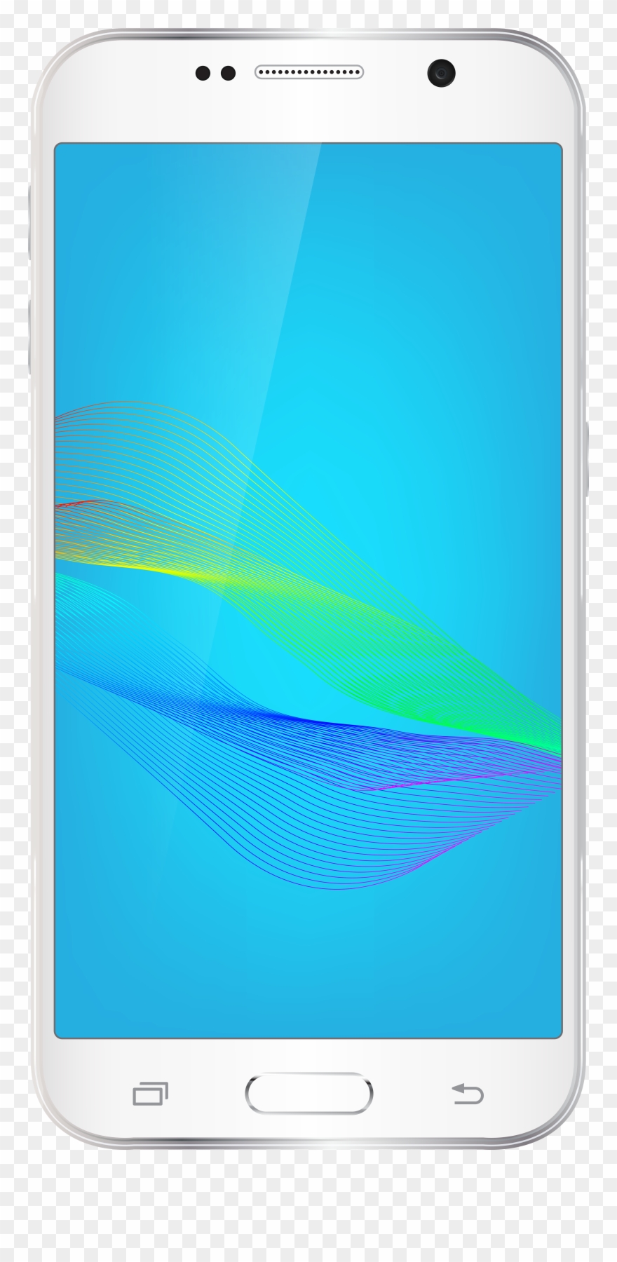 White Smartphone Png Clip Art Image - Graphic Design Transparent Png