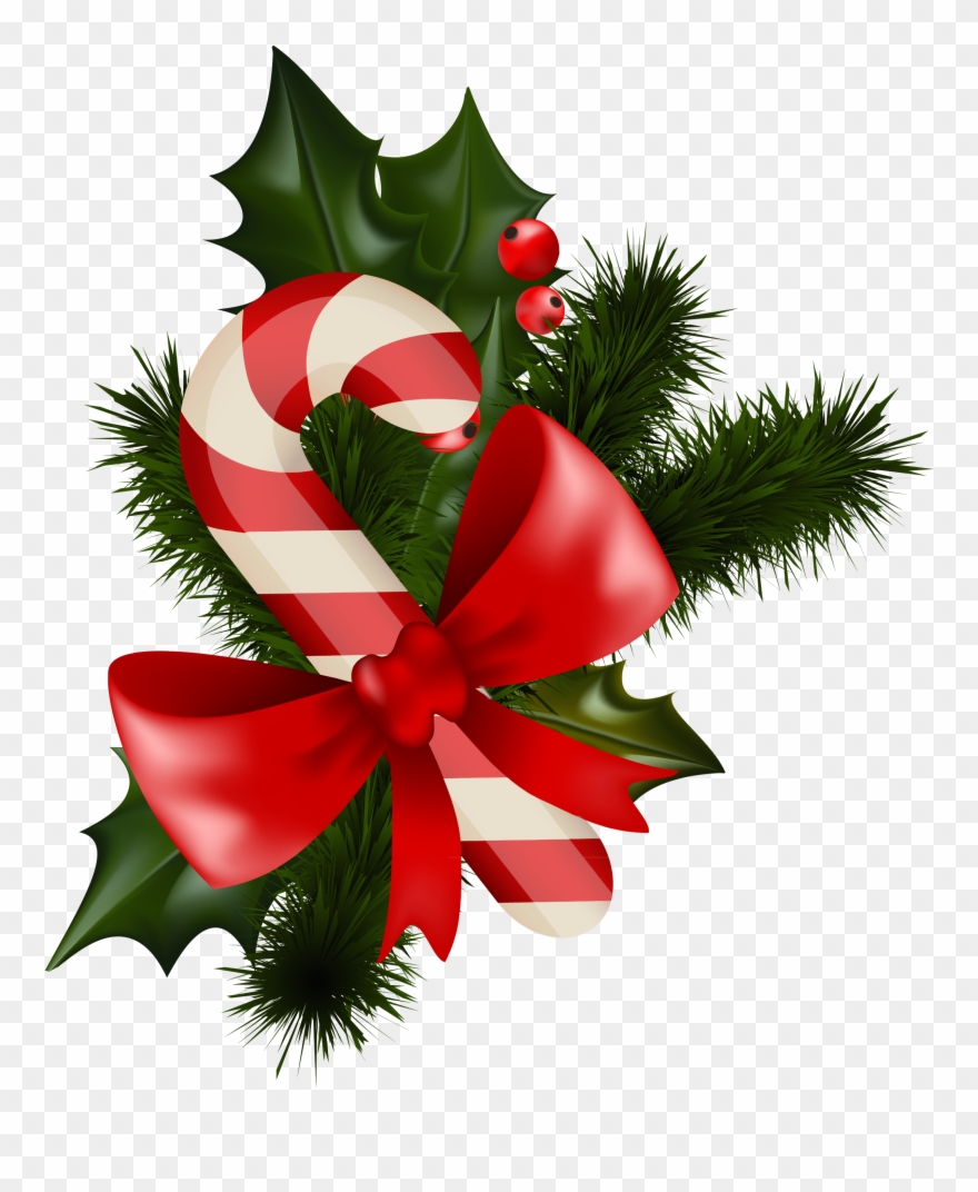 Christmas Clip Art Transparent - Candy Cane Merry Christmas Pillow Case - Png Download