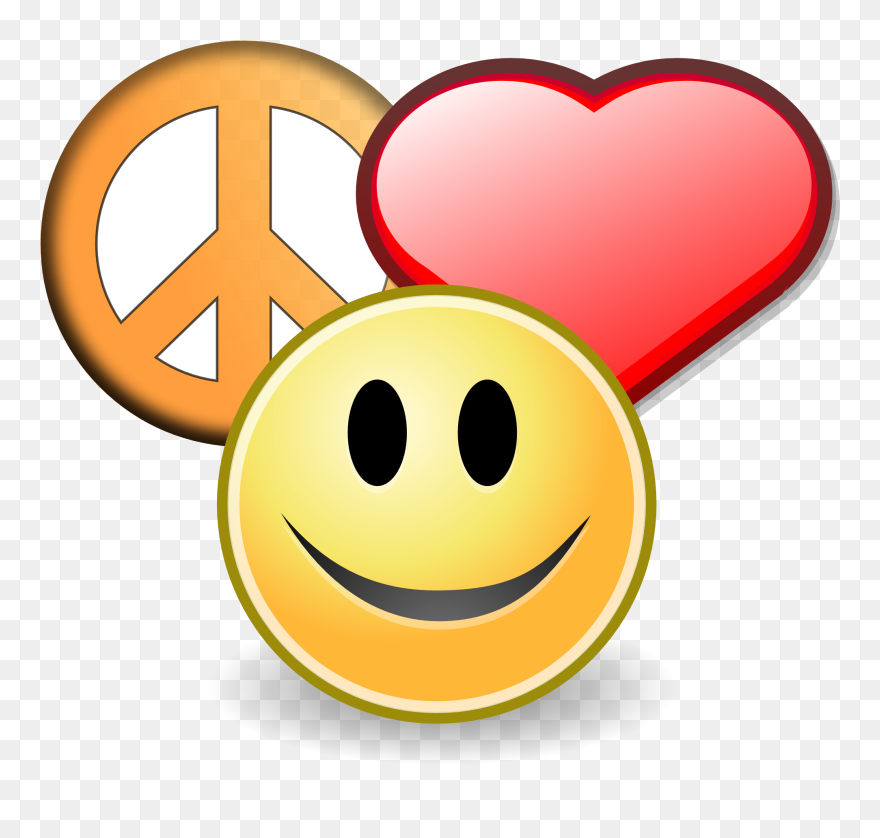 Free Peace Sign Clipart 3 Image - Peace And Love Clip Art - Png Download