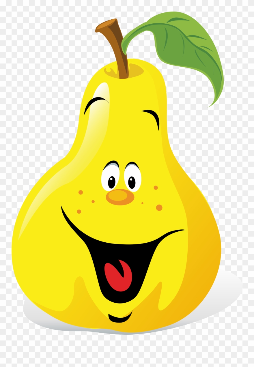 Cartoon Lpear - Clipart Library - Clipart Fruit - Png Download
