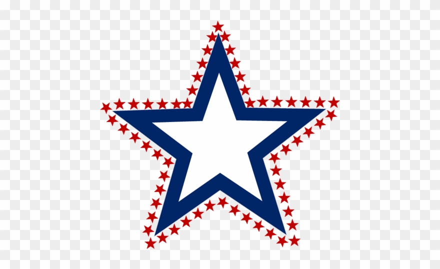 Free Clip Art Memorial Day Clipart Clipartcow - Star Outline - Png Download