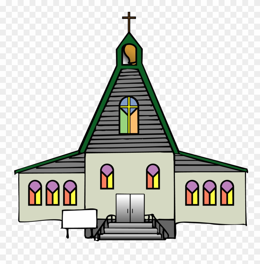 Black Church Clip Art Free Clipart Images - Roman Catholic Church Clipart - Png Download