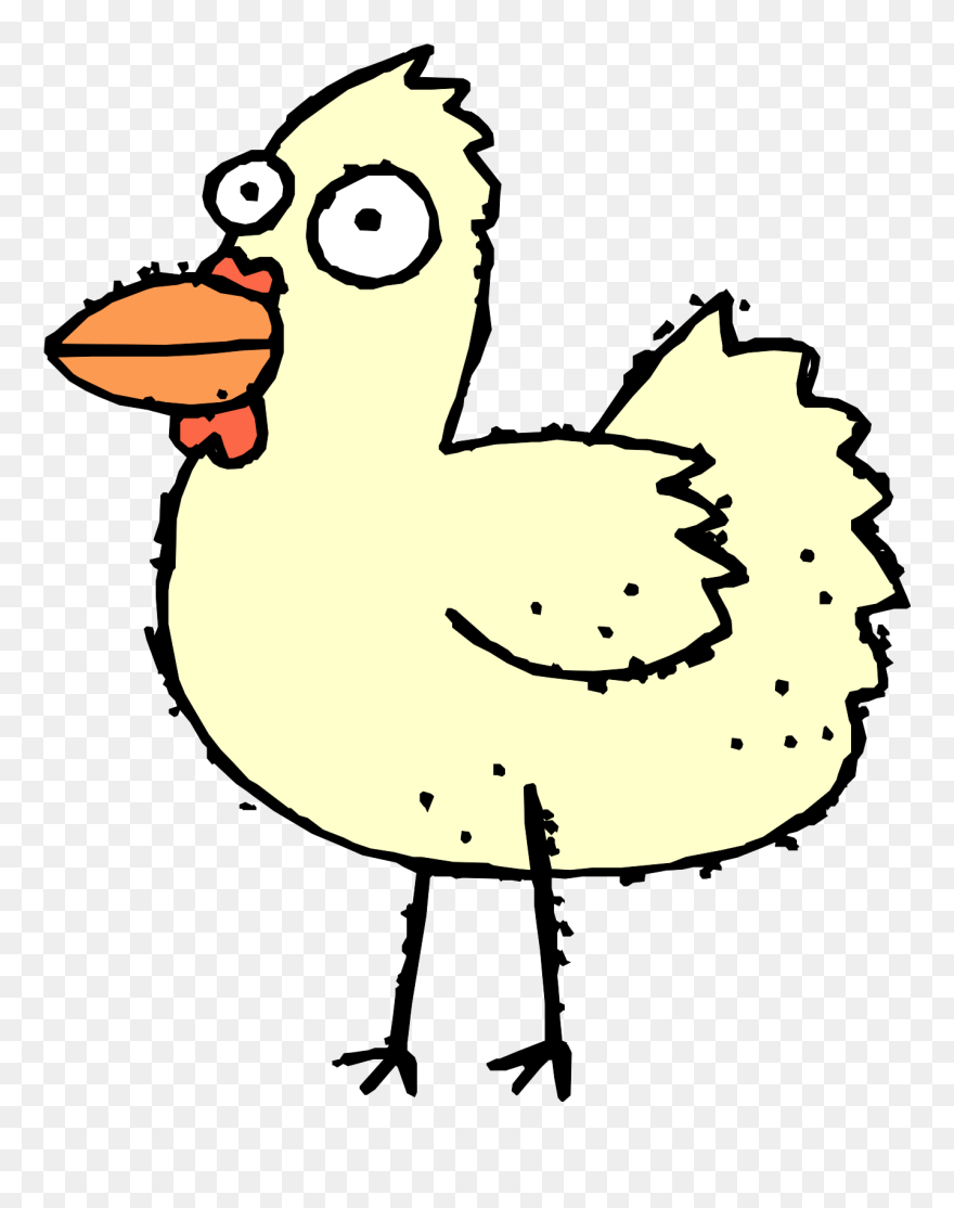 Funny - Cartoon Chicken Cluck Shower Curtain Clipart