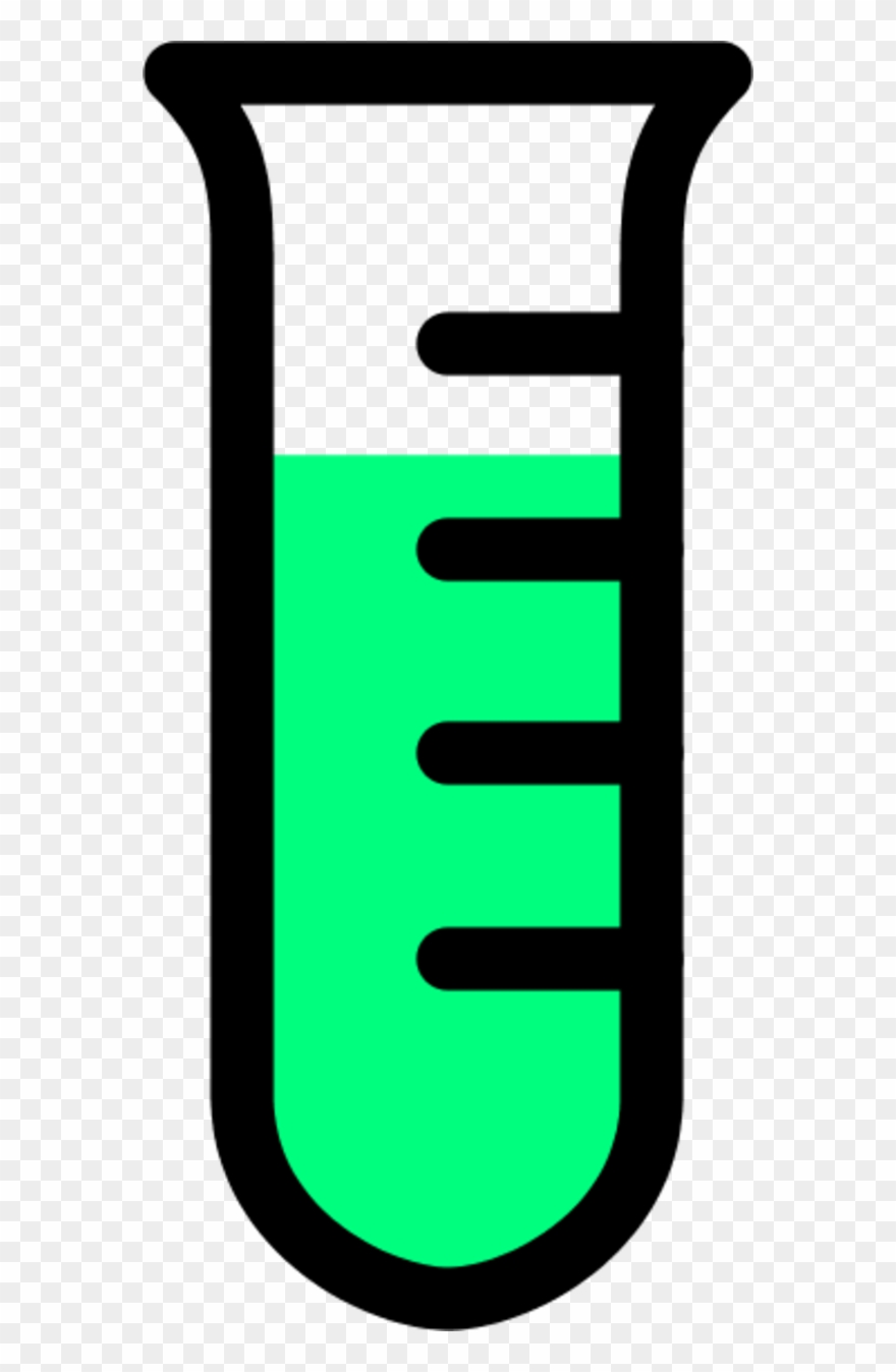 Bubbling Test Tube Clipart - Green Test Tube Clipart - Png Download