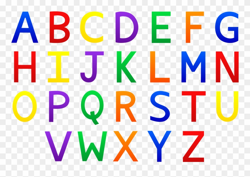 Free Alphabet Clip Art - Lines Of Symmetry In Alphabets - Png Download