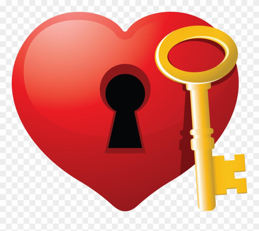 Broken Heart Clip Art Free Clipart Images Image - Hearts With A Key - Png Download