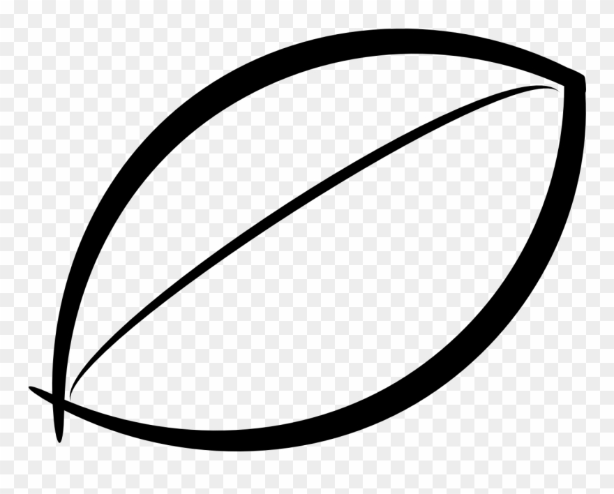 Leaves Clip Art Black And White - Silueta De Hoja De Arbol - Png Download